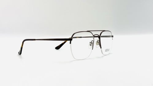 نظارة طبية معدن نصف إطار (هاف فريم) طيار (اڤياتور)...