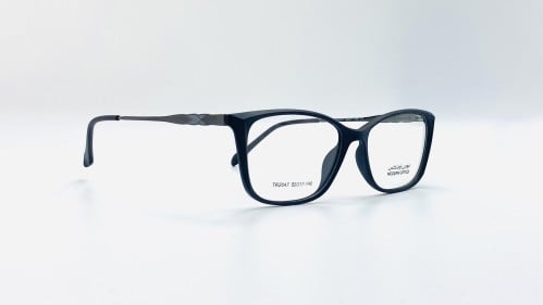 نظارة طبية بلاستيك مستطيلة مناسبة للجنسين اللون أس...