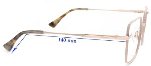 نظارة طبية نسائية من المعدن رقم الموديل 3505c4