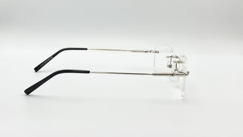 نظارة طبية بدون إطار (اطار رملس) اللون فضي رقم الم...