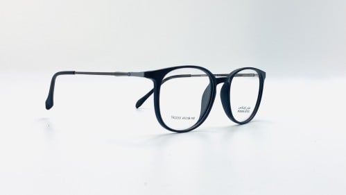 نظارة طبية بلاستيك بيضاوية مناسبة للجنسين اللون أس...