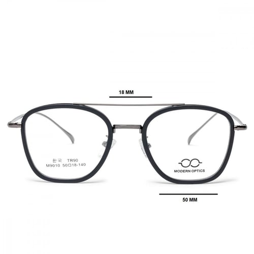 نظاره طبيه من المعدن مناسبه للجنسين واللون اسود رق...