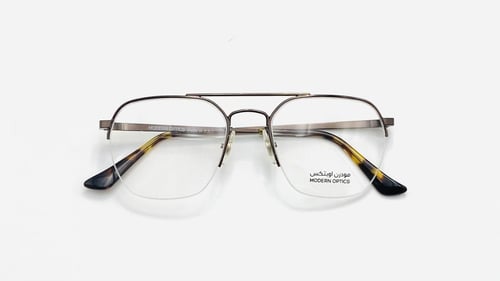 نظارة طبية معدن نصف إطار (هاف فريم) طيار (اڤياتور)...