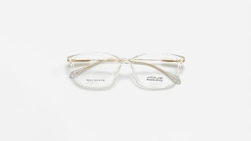 نظارة طبيه بلاستيك بيضاوية مناسبة للجنسين اللون شف...