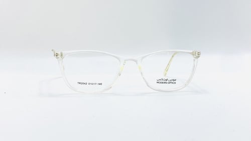 نظارة طبية بلاستيك بيضاوية مناسبة للجنسين اللون شف...