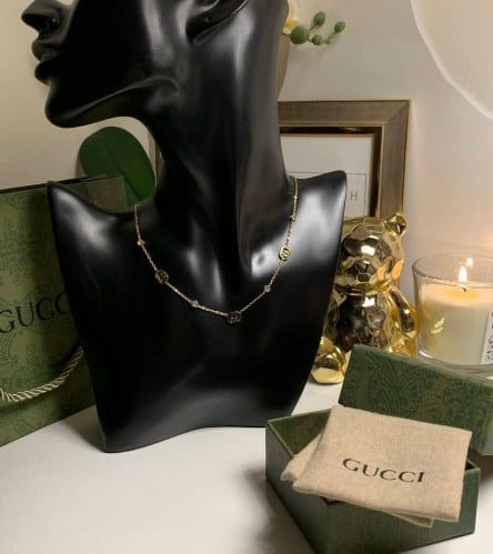 سلسال قوتشي مطلي مع الملحقات