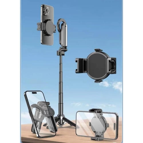 قاعدة + عصاء سيلفي مغناطيسية صغيرة محمولة مع تحكم...