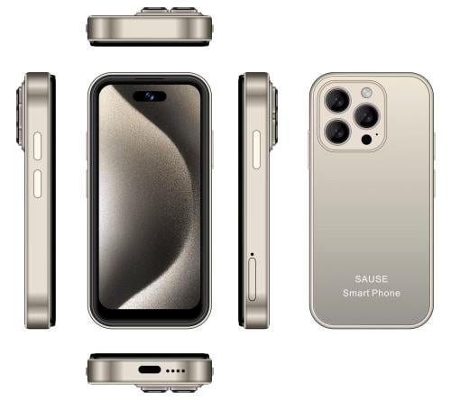 هاتف ذكي صغير لون تيتانيوم