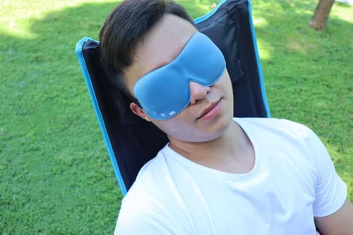قناع نوم ثلاثي الأبعاد - اللون أزرق