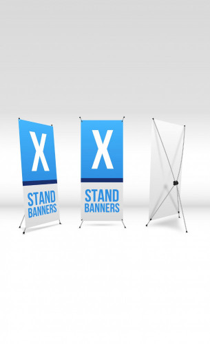 Stand X 180×80 cm including printing without desig...