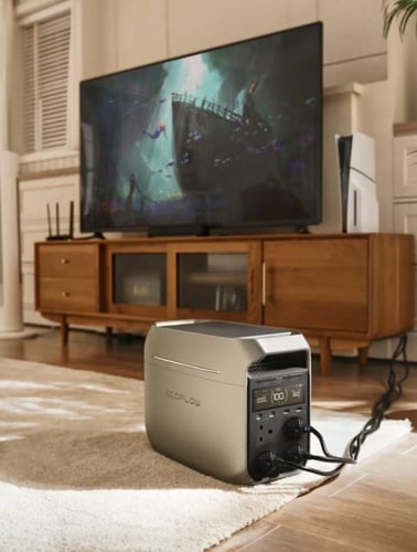 محطة طاقة محمولة EcoFlow DELTA 3 Plus (1800 واط، 1...