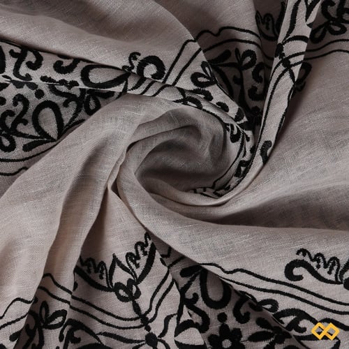 قماش لينن مطرز