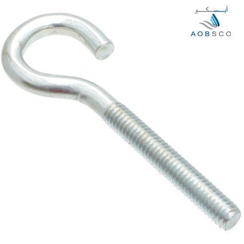 Hook Bolt , Grade 4.8 , White Color , Sizes : M6 -...