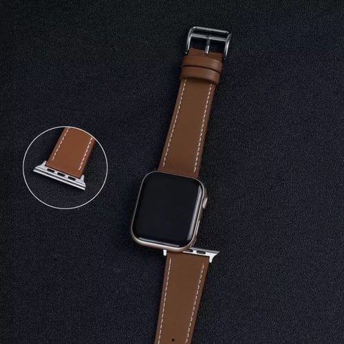 سوار ساعة أبل جلدي مقاس 42-44 mm