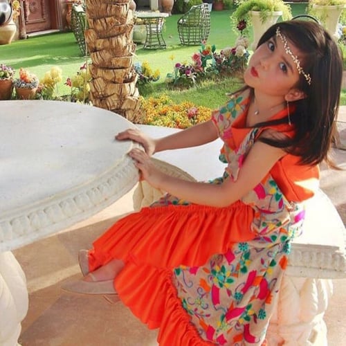 فستان التافتا المطرز