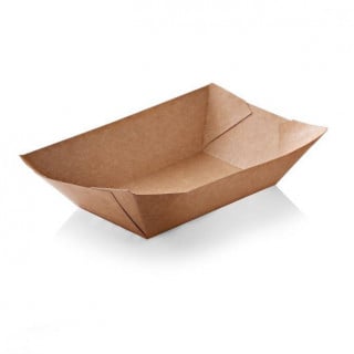 صحن ورقي كرافت بني