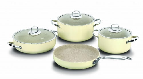 كوركماز زيتا طقم أواني طهي 7 قطع بيج - A1292