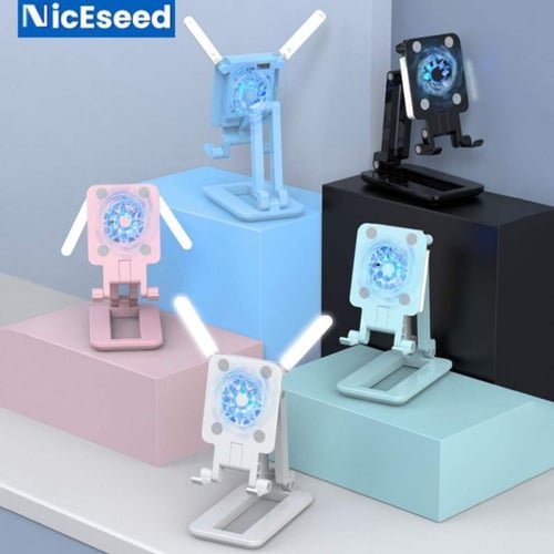 ستاند جوال مزود باضاءة ليد ومروحة للتبريد