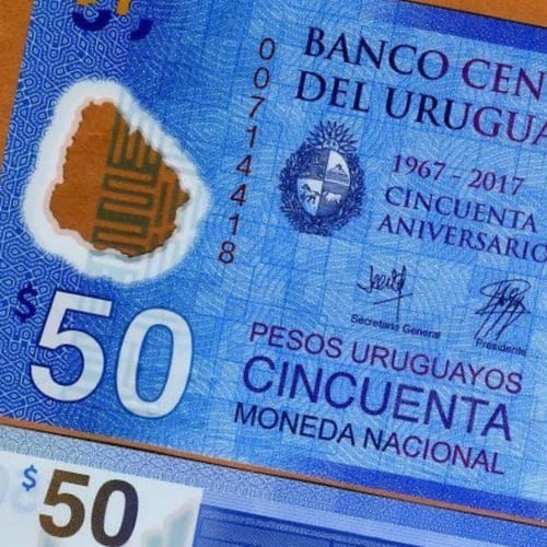 الاوروغواي فئة 50 بيزو أنسر (بوليمر)