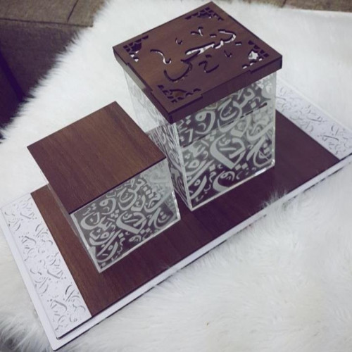 طقم مباخر خشبي