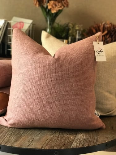 غطاء وسادة اللوتس محبوكة