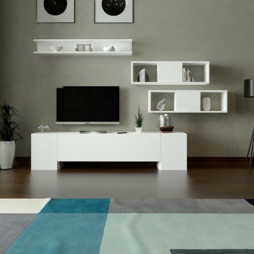 طاولة تلفزيون ابيض-موديل tv43