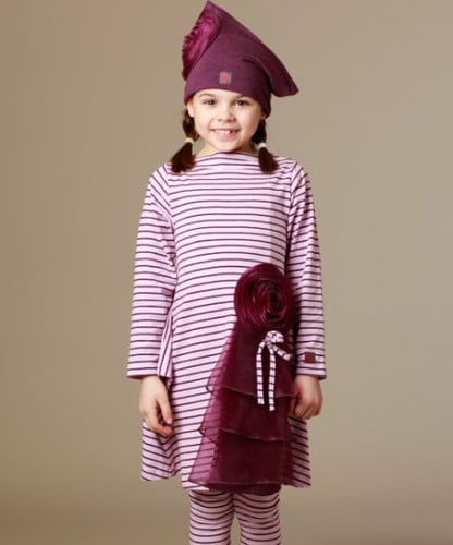 طقم فستان مع ليقينق (Kristina) بمبي - بدون قبعة