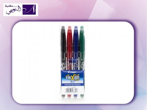 طقم أقلام حبر بايلوت فريكسيون برأس كروي قابل للمسح...