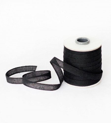 شريط قطني لتغليف الهدايا- أسود