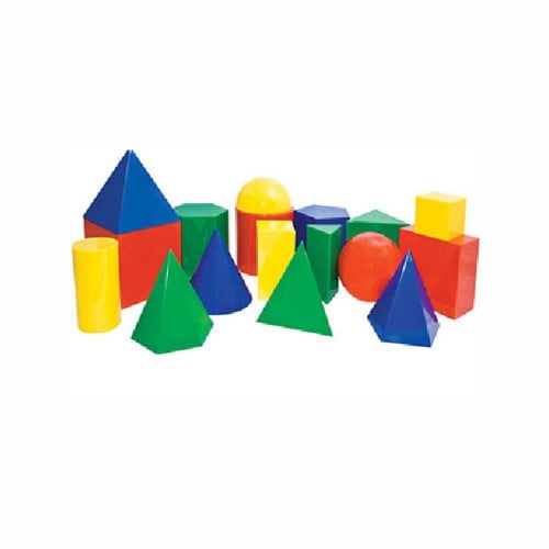 مجسمات بلاستيك ملونة 17 قطعة كبيرة