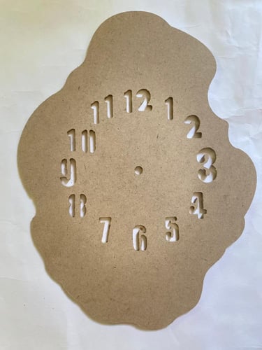 خشب mdf ساعه جاهز للاعمال الفنيه 6 ملي متوفر مقاسي...