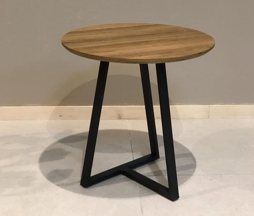 طاولة خدمة حديد وخشب