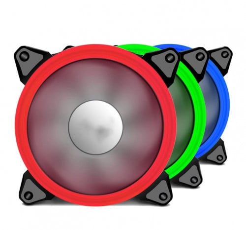 مروحة تبريد 120مم LED باللون الأحمر – أداء رائع وت...