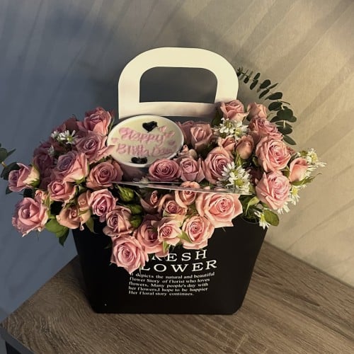 بوكس كيك و ورد