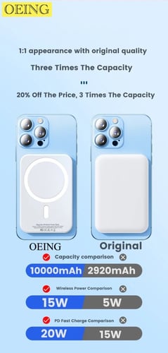 باور بانك مغناطيسي لاسلكي