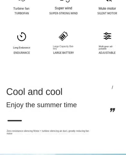 مروحة تبريد محمولة للرقبه