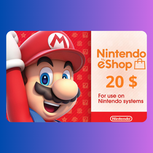 بطاقات نينتيندو - المتجر الأمريكي 20 دولار