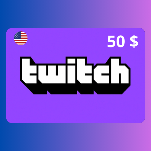 بطاقة شحن تويتش 50 دولار