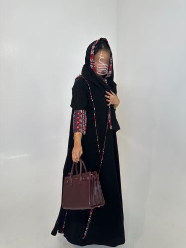 Linen Print Abaya