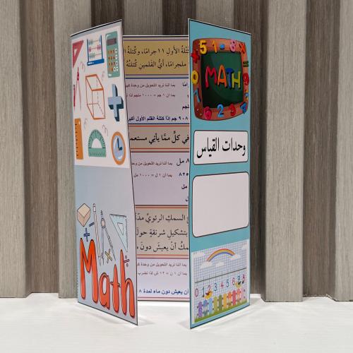 مطوية وحدات القياس الصف الخامس الترم الثالث