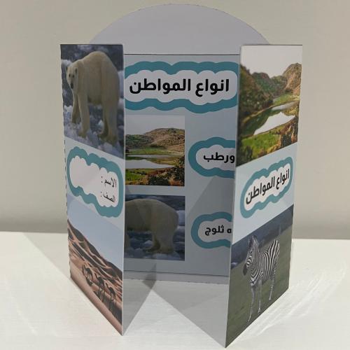 مطوية انواع المواطن صف ثاني الفصل الاول