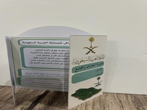 مطوية وحدة الجغرافيا والمجتمع صف سادس