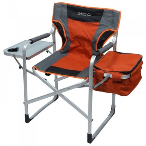 كرسي المخرجين-3مع شنطة جانبيةرمادي-برتقالي