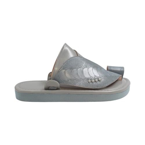 حذاء شرقي سماوي ساق نعام1