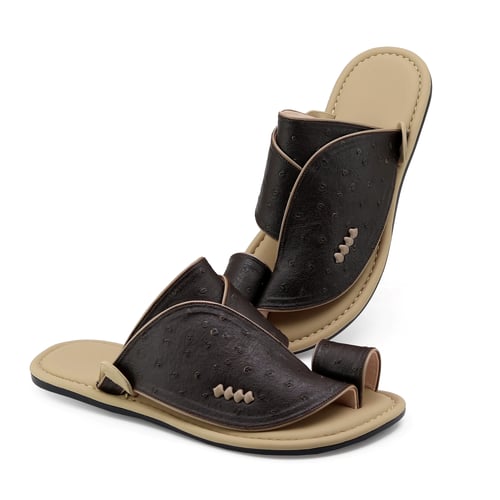 حذا شرقي جلد نعام موديل ايطالي