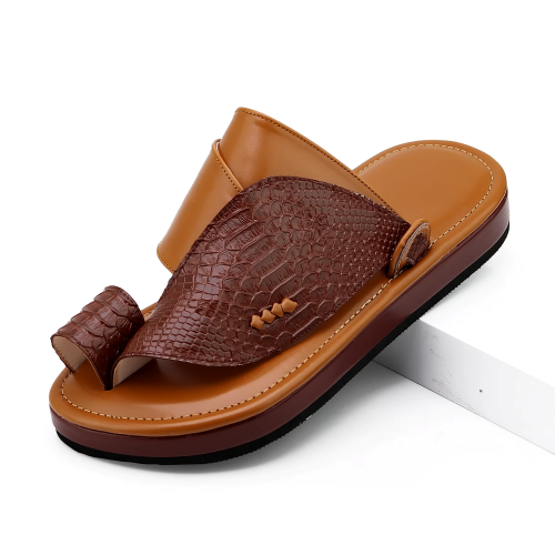 حذاء شرقي تلبيس مرتفع عسلي