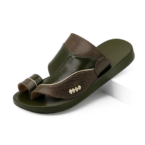 حذاء شرقي جلد طبيعي صناعه هندي زيتي