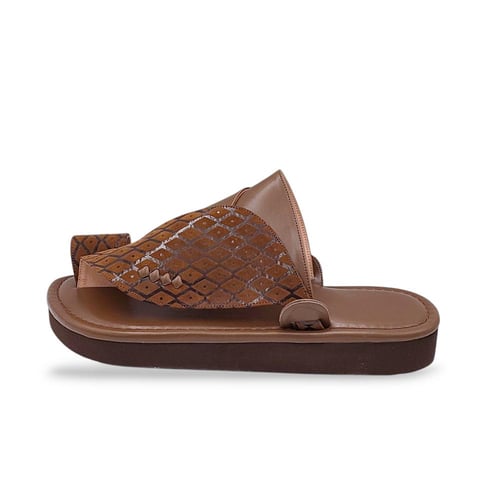 حذاء شرقي قماش عسلي