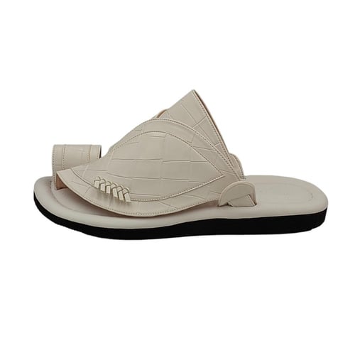 حذاء شرقي جلد التمساح ابيض