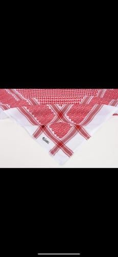 شماغ كارتير انجليزي احمر